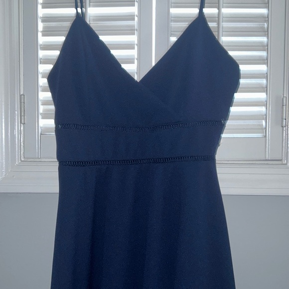 NAVY BLUE MINI DRESS - Picture 2 of 4